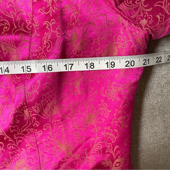 Donna Morgan Vintage Silk Blend Floral Print Fully Lined Jacket Skirt Set Suit - Picture 6 of 16